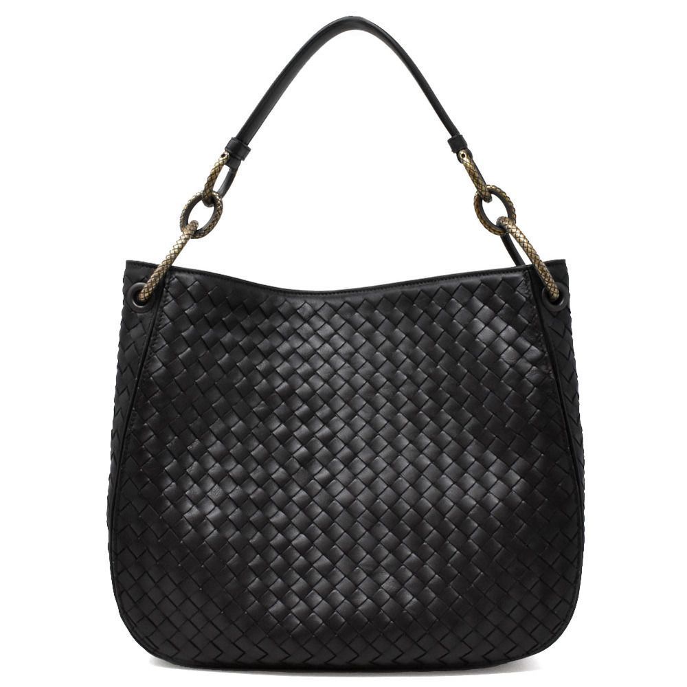 Bottega Veneta Business Bag Leather Black Shoulder Bag